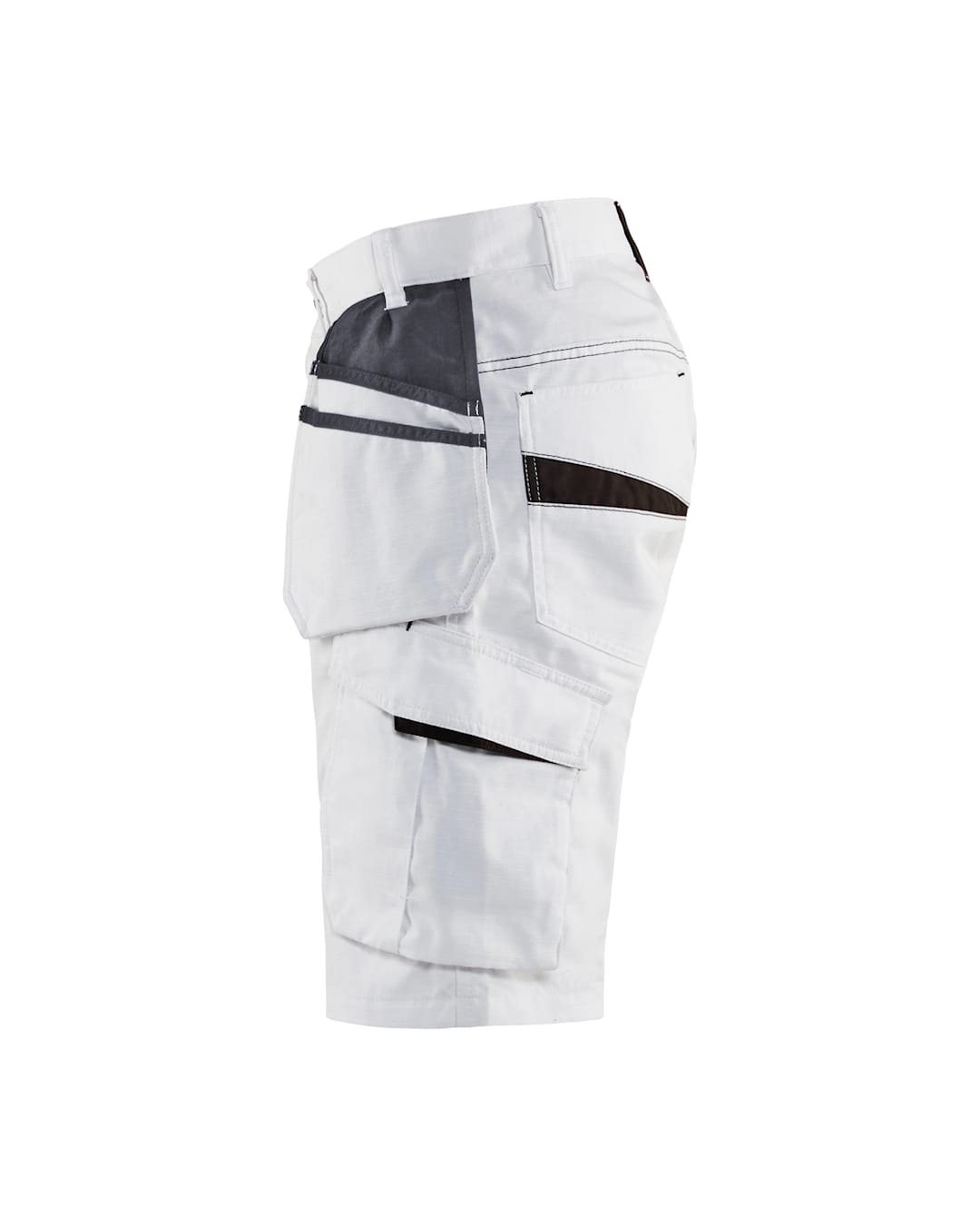 Blåkläder Schildersshort met Stretch – Wit/Donkergrijs