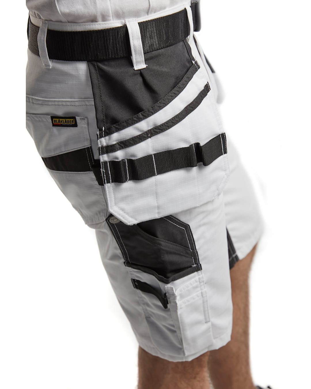 Blåkläder Schildersshort met Stretch – Wit/Donkergrijs