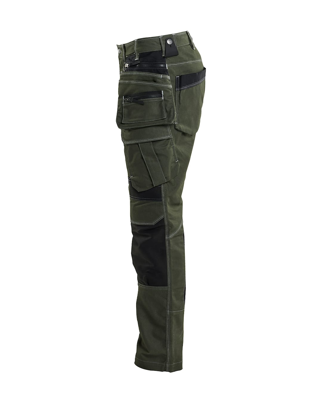1990 Werkbroek denim stretch X1900 Donker Herfstgroen/Zwart (4298)