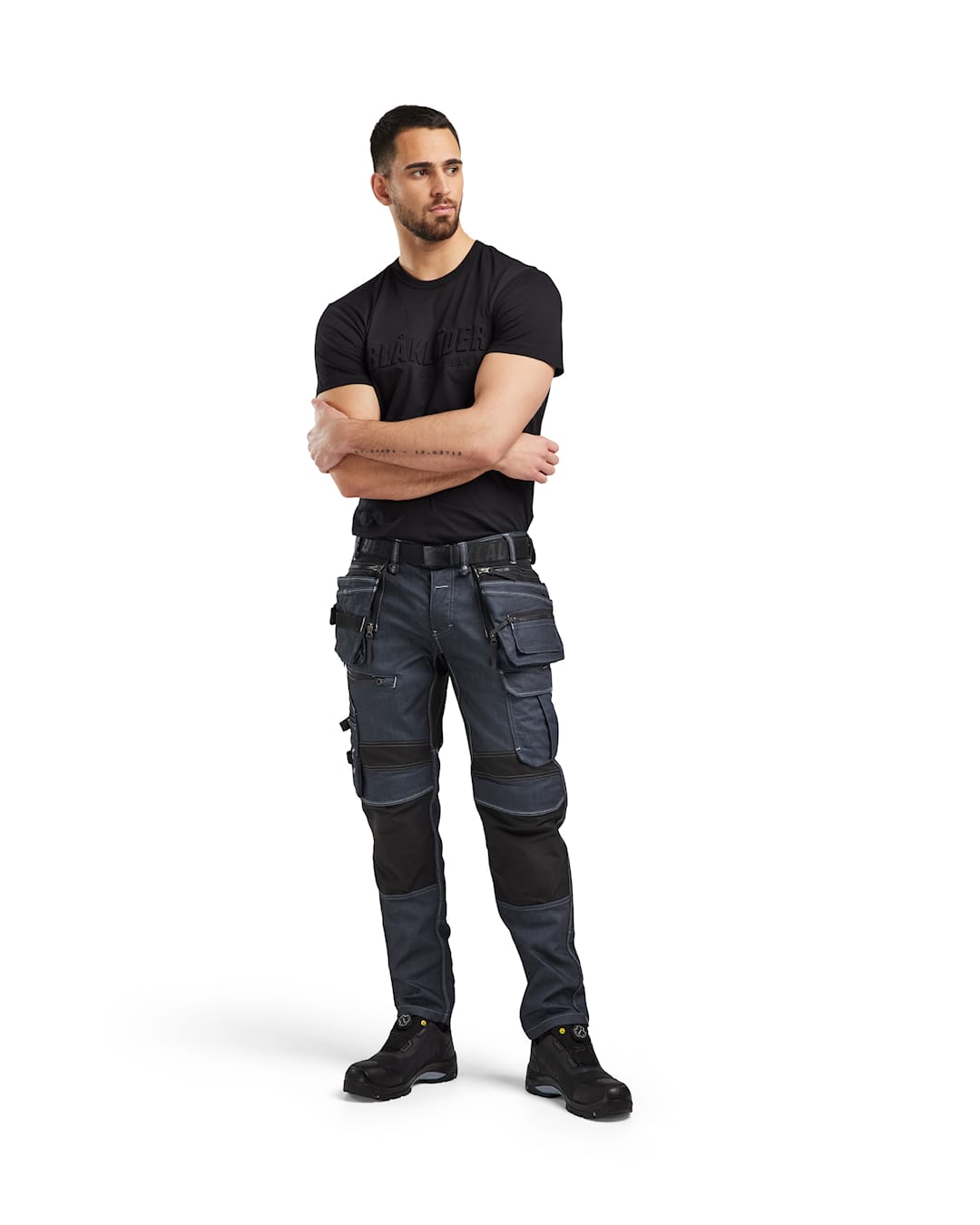 1990 Werkbroek denim stretch X1900 Marineblauw/Zwart (8999)