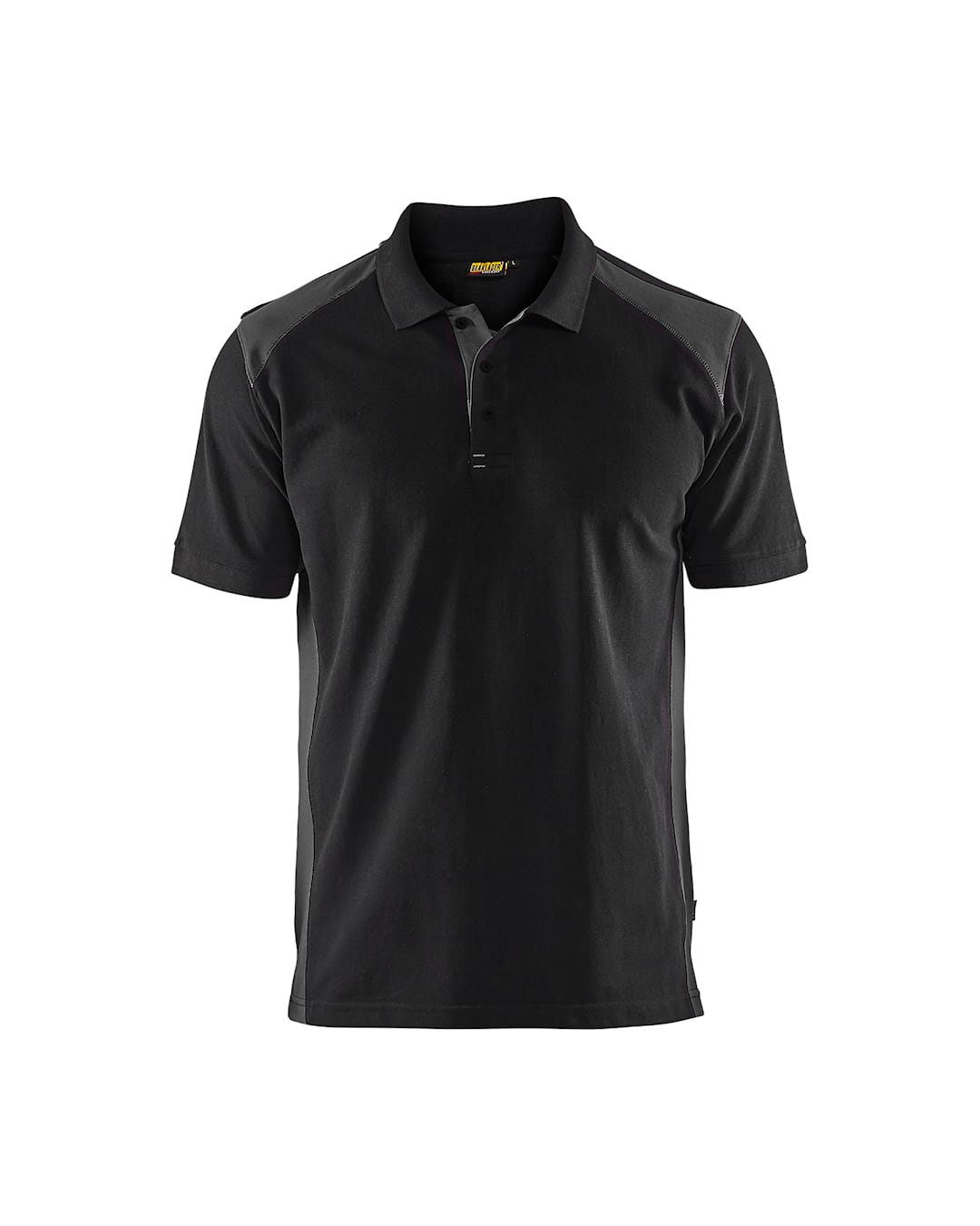 3324 Piqué Polo Zwart/Donkergrijs (9998)